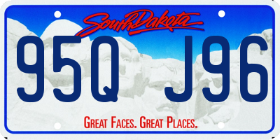 SD license plate 95QJ96