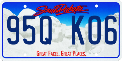 SD license plate 95QK06