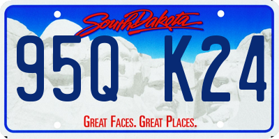 SD license plate 95QK24