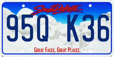SD license plate 95QK36