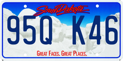 SD license plate 95QK46