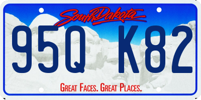 SD license plate 95QK82