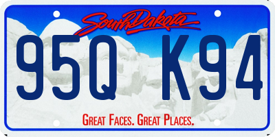 SD license plate 95QK94