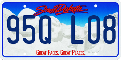 SD license plate 95QL08