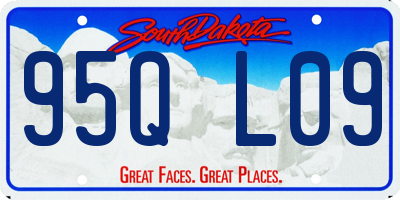 SD license plate 95QL09