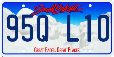 SD license plate 95QL10