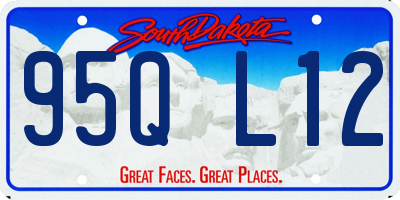 SD license plate 95QL12