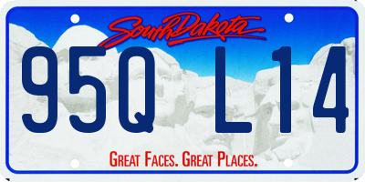 SD license plate 95QL14