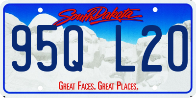 SD license plate 95QL20