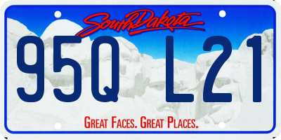 SD license plate 95QL21