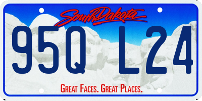 SD license plate 95QL24
