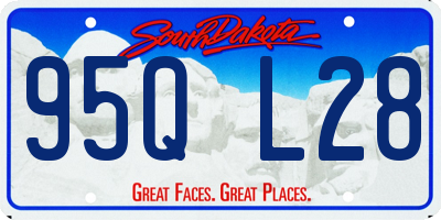 SD license plate 95QL28