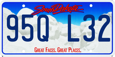 SD license plate 95QL32