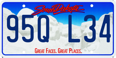 SD license plate 95QL34