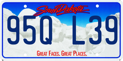 SD license plate 95QL39