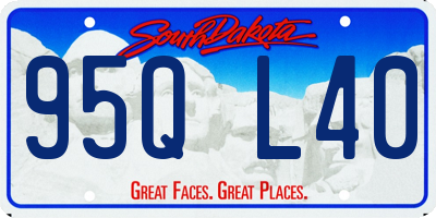 SD license plate 95QL40