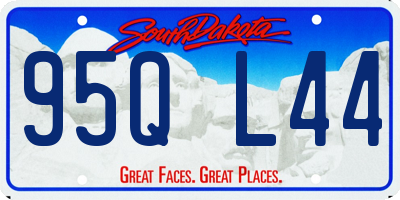 SD license plate 95QL44