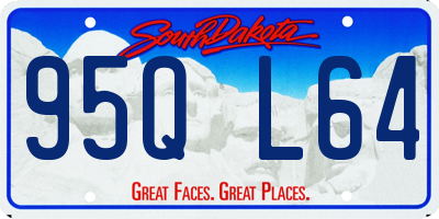 SD license plate 95QL64