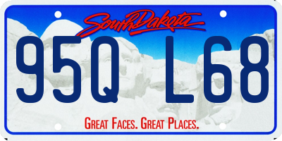 SD license plate 95QL68