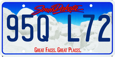 SD license plate 95QL72