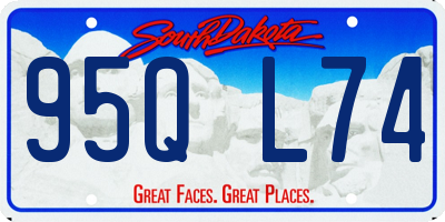 SD license plate 95QL74