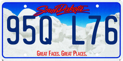 SD license plate 95QL76