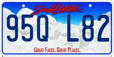 SD license plate 95QL82