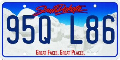 SD license plate 95QL86