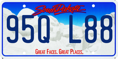 SD license plate 95QL88