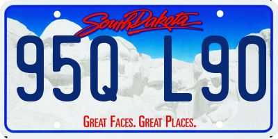 SD license plate 95QL90