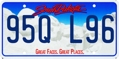 SD license plate 95QL96