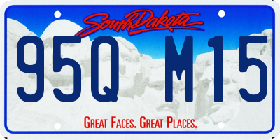 SD license plate 95QM15