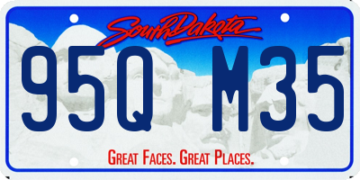 SD license plate 95QM35