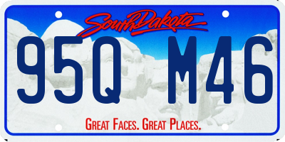 SD license plate 95QM46