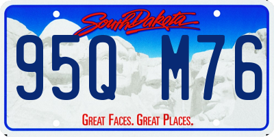SD license plate 95QM76