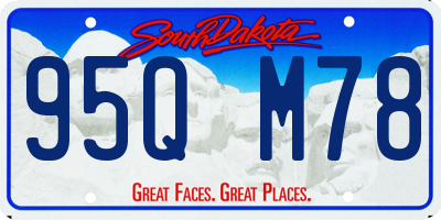 SD license plate 95QM78