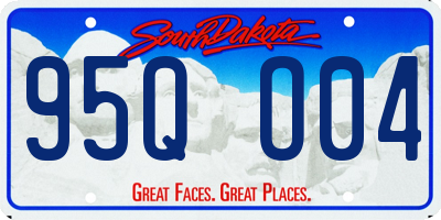 SD license plate 95QO04