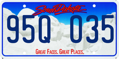 SD license plate 95QO35