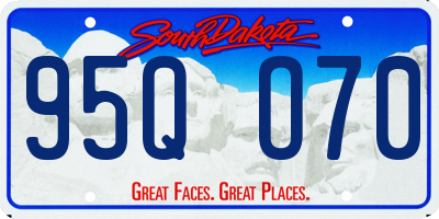 SD license plate 95QO70
