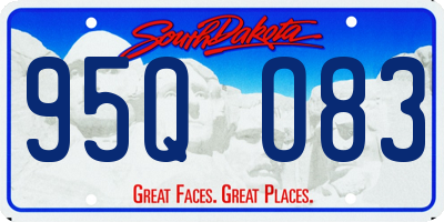SD license plate 95QO83