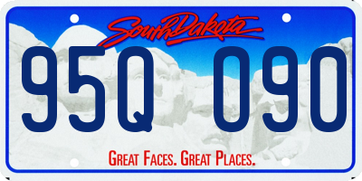 SD license plate 95QO90