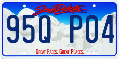 SD license plate 95QP04