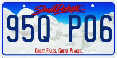 SD license plate 95QP06