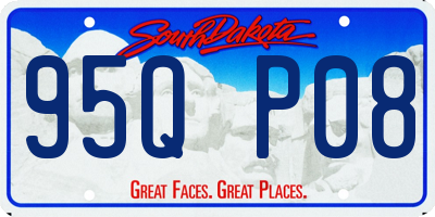 SD license plate 95QP08
