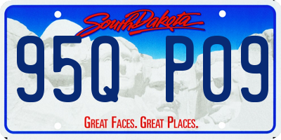 SD license plate 95QP09