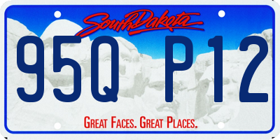 SD license plate 95QP12