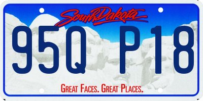 SD license plate 95QP18