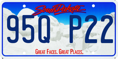 SD license plate 95QP22