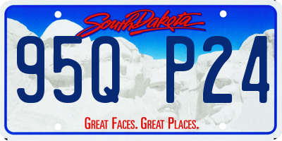 SD license plate 95QP24