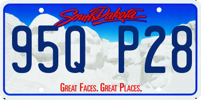 SD license plate 95QP28